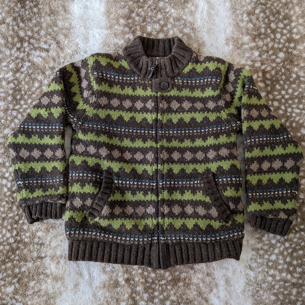 Janie & Jack cotton lined sweater. Size 6